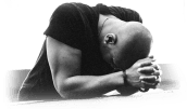 man praying