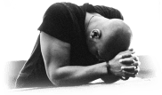 man praying
