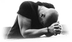 man praying